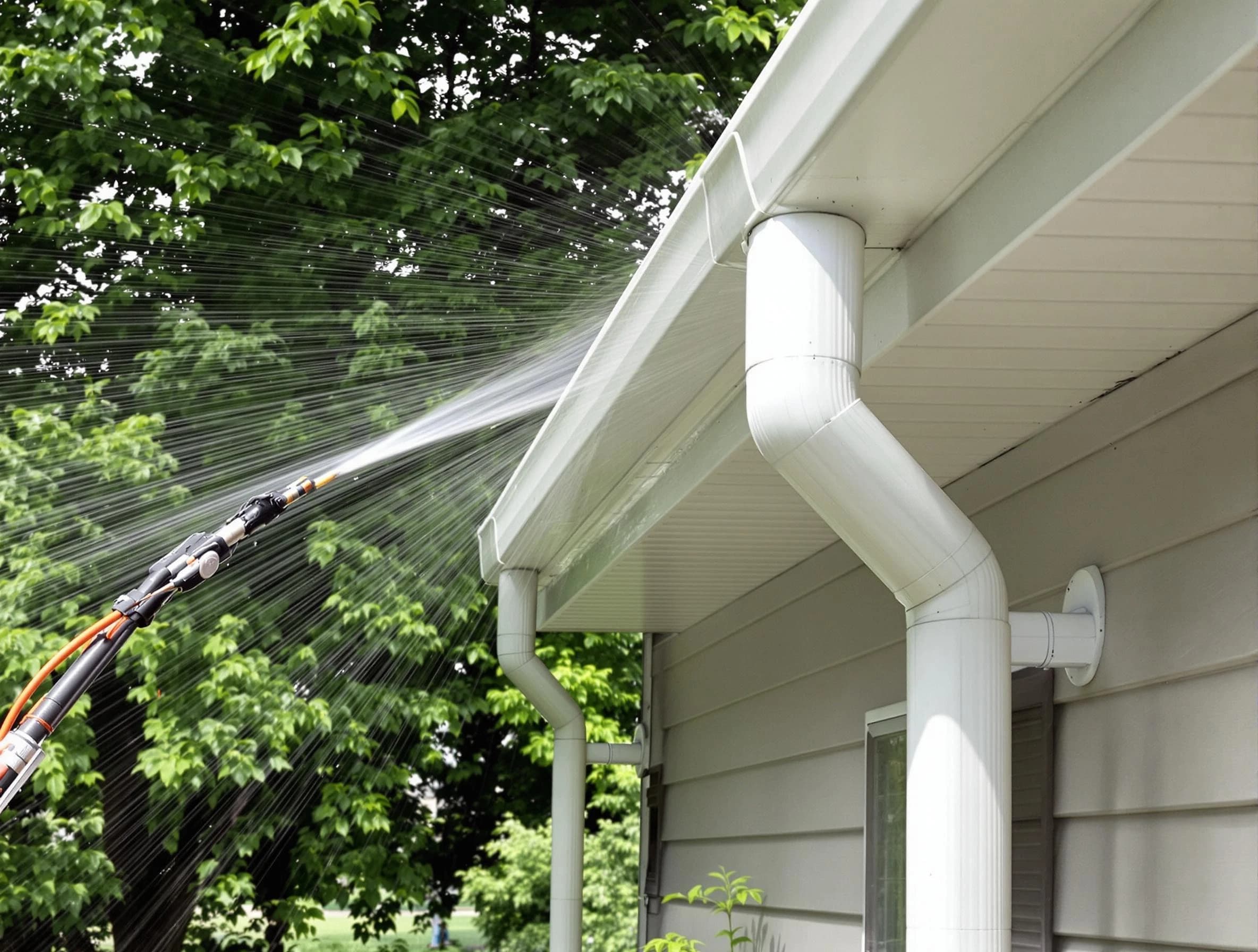 Cleared gutters by Wickliffe Roofing Company for a clean drainage system in Wickliffe, OH