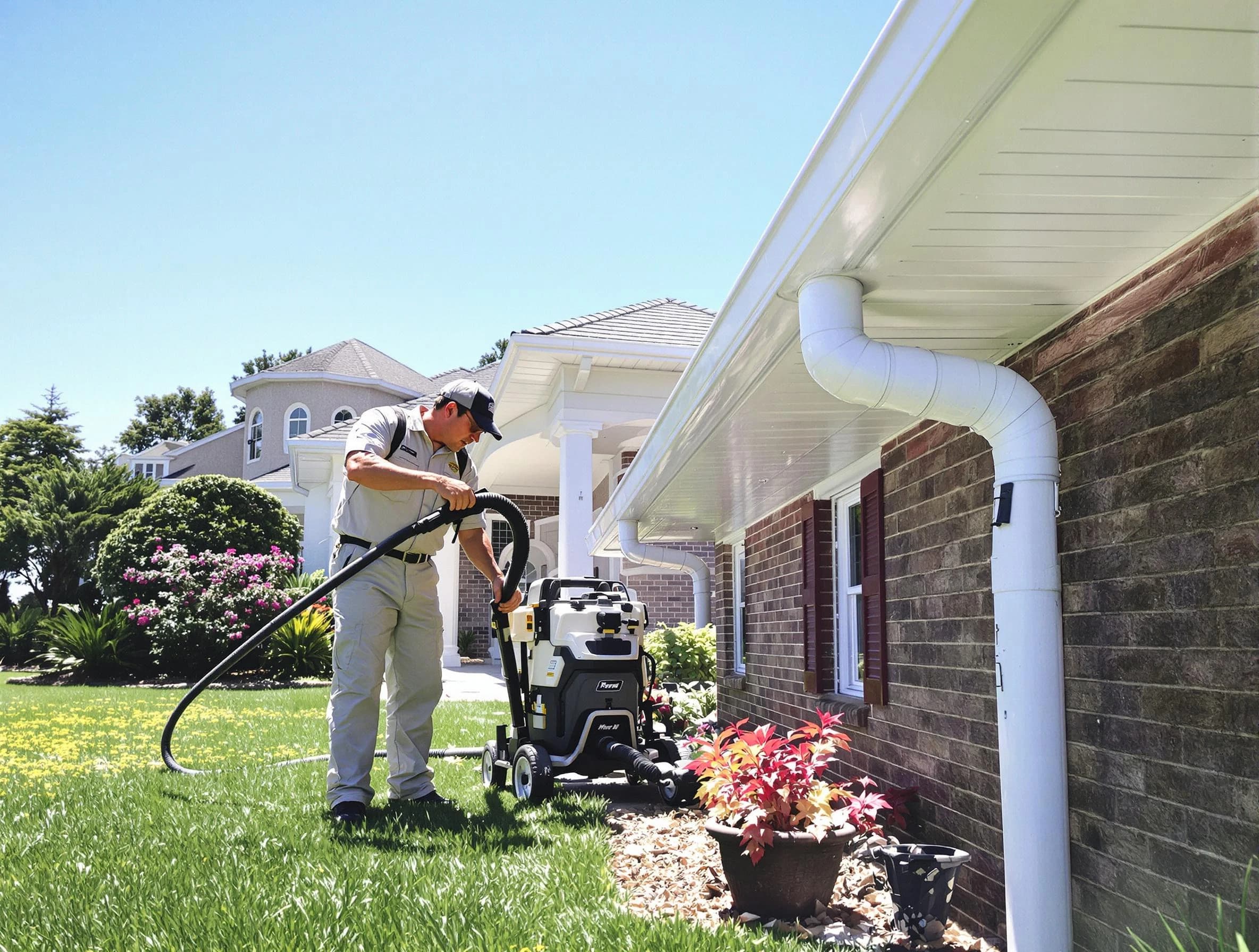 Downspout Cleaning in Wickliffe